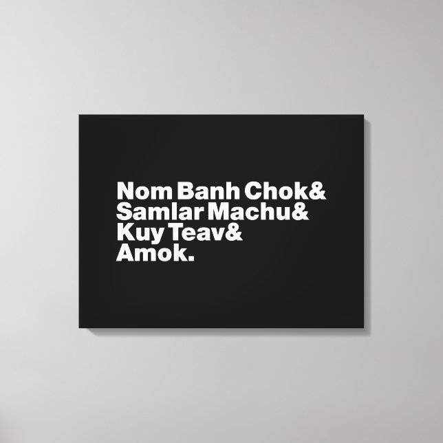 Kambodscha/Khmer Street Food Leinwanddruck (Vorderseite)