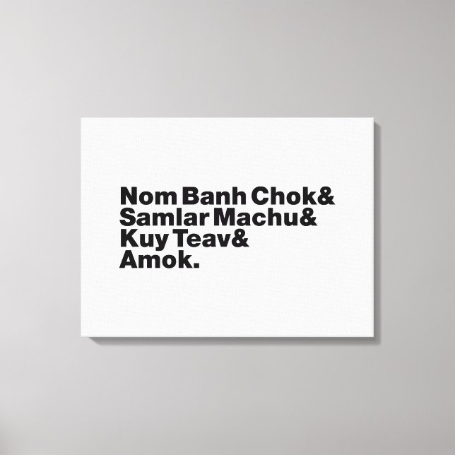 Kambodscha/Khmer Street Food Leinwanddruck (Vorderseite)