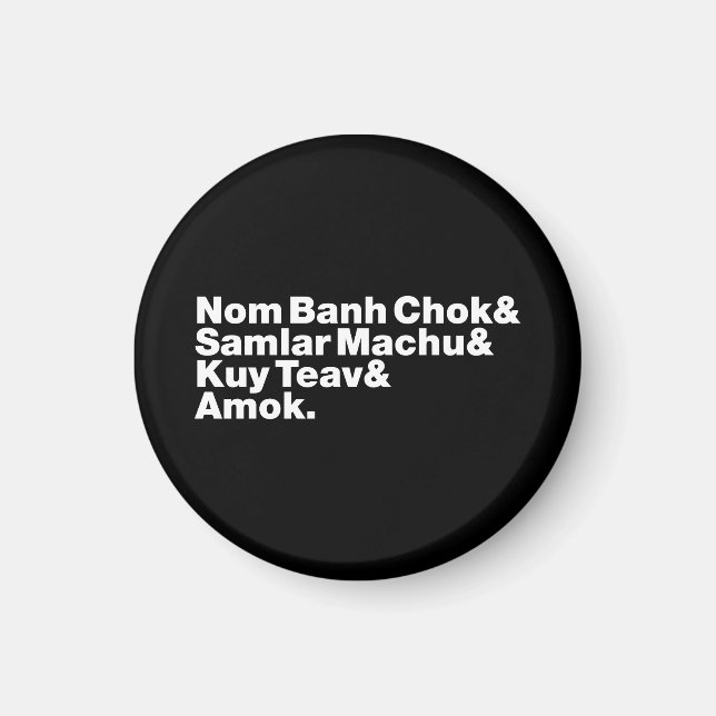 Kambodscha/Khmer Street Food Magnet (Vorne)