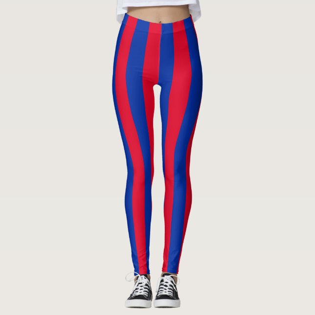 Kambodscha - Nationale Flaggenfarben - Vertikal ge Leggings (Vorderseite)
