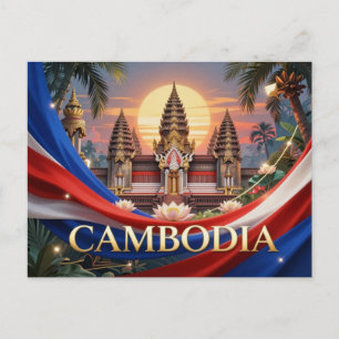 KAMBODSCHA Nationalkultur Reise Postkarte