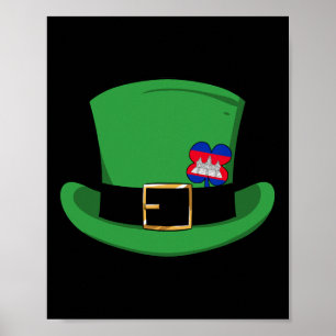 Kambodscha Proud Kambodschanische Flagge St. Patri Poster