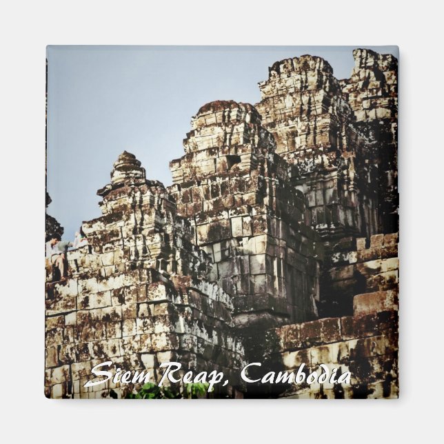 Kambodscha Temple Ruins Magnet (Vorne)