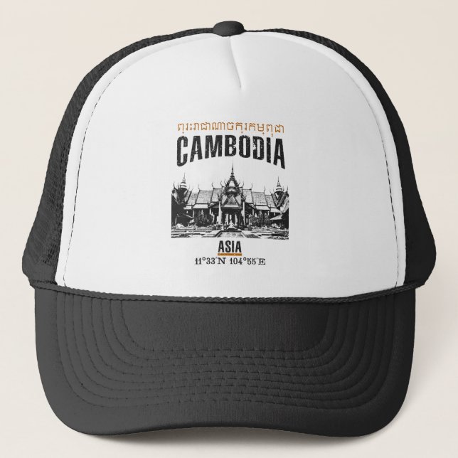 Kambodscha Truckerkappe (Vorderseite)