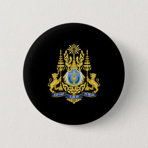 Kambodscha-Wappen Button