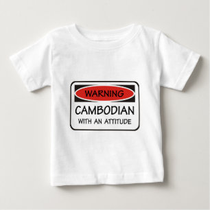 Kambodschaner mit einer Haltung Baby T-shirt
