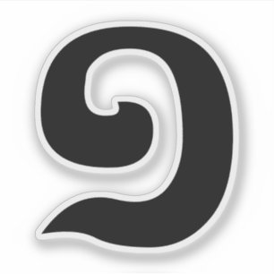 Kambodschanisch Nummer 1 / Eins / ១ (Mulah, a. a.  Aufkleber