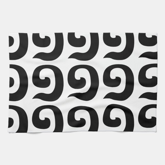 Kambodschanisch Nummer 1 / Eins / ១ (Mulah, a. a.  Geschirrtuch (Horizontal)