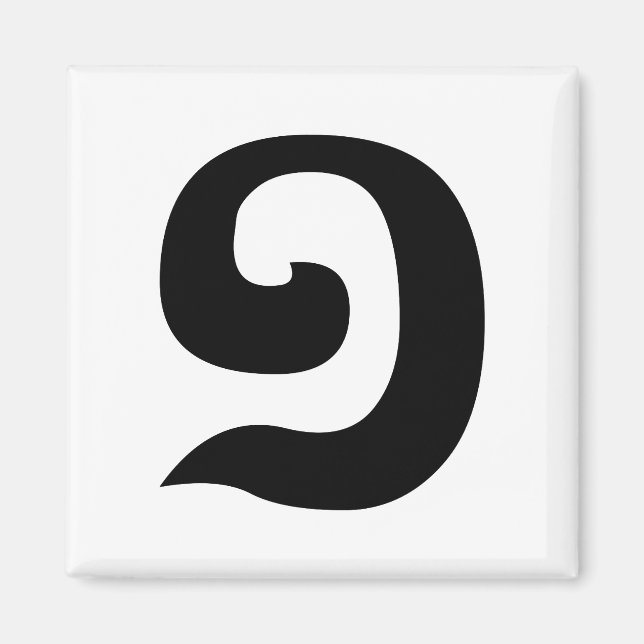 Kambodschanisch Nummer 1 / Eins / ១ (Mulah, a. a.  Magnet (Vorne)