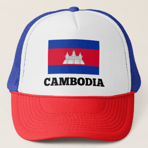 kambodschanische Flagge Truckerkappe
