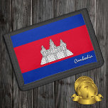 Kambodschanische Flaggenmode, kambodschanische Pat Tri-fold Geldbeutel<br><div class="desc">WALLETS: Kambodscha & Kambodscha Flag Mode - Liebe in meinem Land,  Reisegeschenke,  Großvater Geburtstag,  Nationalpatrioten / Sportfans</div>