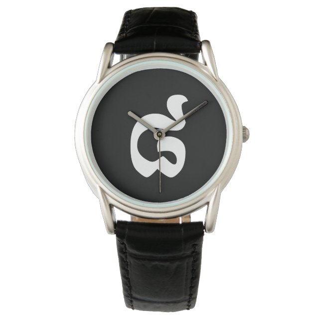 Kambodschanische Nummer 8 / Acht / ៨ (Pram Bei) Kh Armbanduhr (Vorderseite)