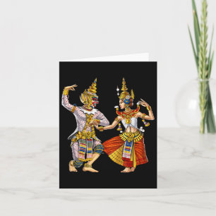 Kambodschanischer Khmer Traditioneller Tanz Apsara Karte
