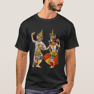 Kambodschanischer Khmer Traditioneller Tanz Apsara T-Shirt
