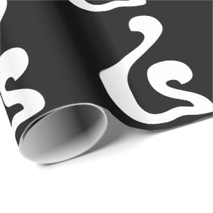 Kambodschanisches Skript Nummer 4 / Vier / ៤ (Buen Geschenkpapier