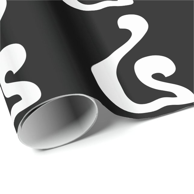 Kambodschanisches Skript Nummer 4 / Vier / ៤ (Buen Geschenkpapier (Rolleneckpunkt)