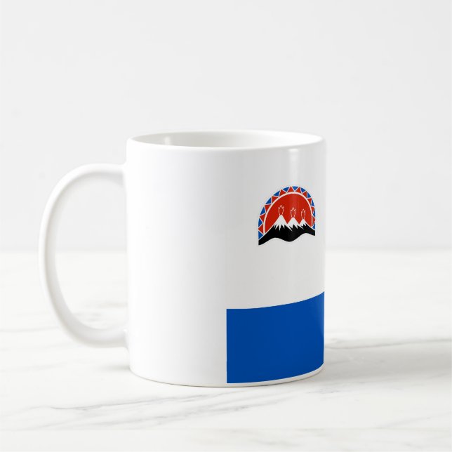 Kamchatka-Flaggenrussland-Landrepublikregion Tasse (Links)