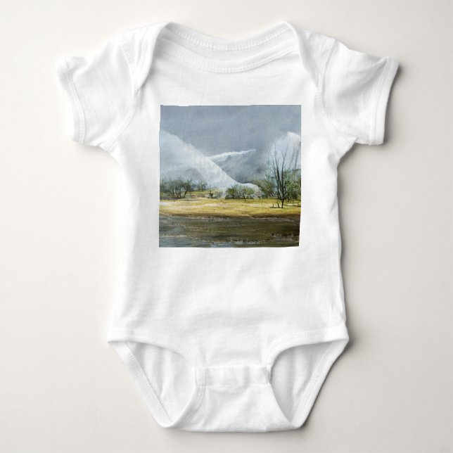 Kamchatka Geysers Oil Landscape Baby Strampler (Vorderseite)