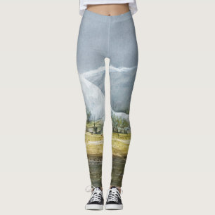 Kamchatka Geysers Oil Landscape Leggings