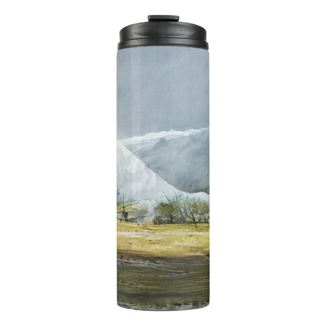 Kamchatka Geysers Oil Landscape Thermosbecher (Vorderseite)