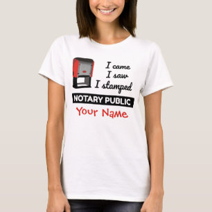 Kame Saw geprägte Notar öffentliche Briefmarke P T-Shirt