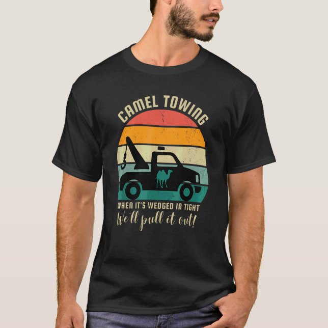 Kamel Abschleppdienst Abschleppwagen Vintage Kamel T-Shirt (Vorderseite)