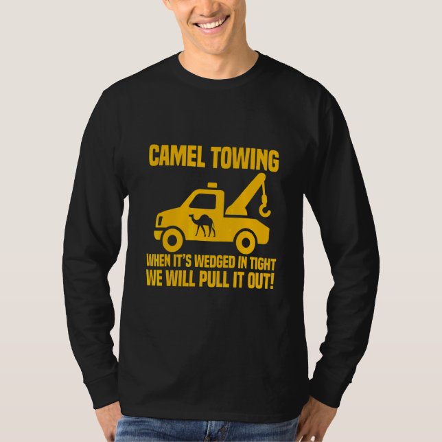 Kamel Abschleppen   Retro Kamel Abschleppen  Hallo T-Shirt (Vorderseite)