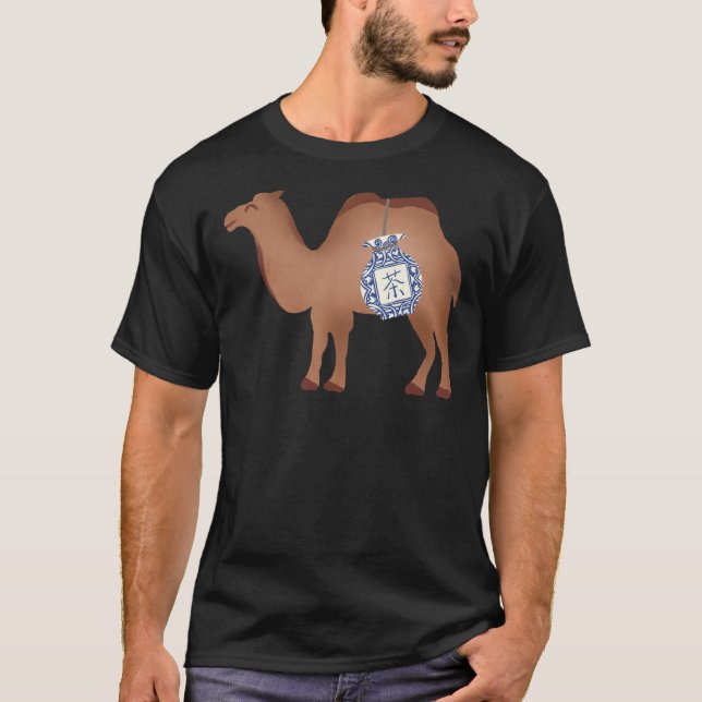 Kamel auf dem klassischen Seidenstraßen-T - Shirt (Vorderseite)