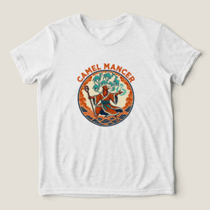Kamel Beschwörer Zauberer Wüsten Fantasy Mystiker Tri-Blend Shirt