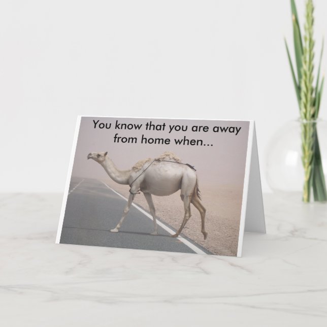 Kamel c feiertagskarte (Vorderseite)