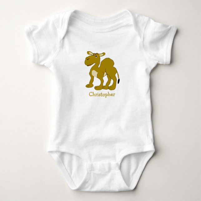 Kamel Design Baby Strampler (Vorderseite)