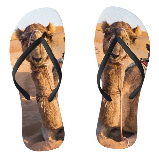Kamel in der omanischen Wüste Flip Flops (Fußbett)