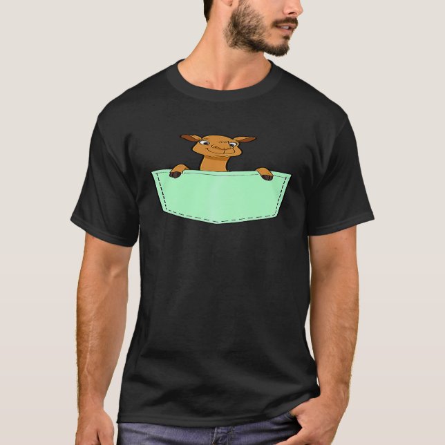 Kamel in einer Tasche Humpday Camel Gif T-Shirt (Vorderseite)