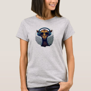 Kamel mit Kopfhörern T-Shirt