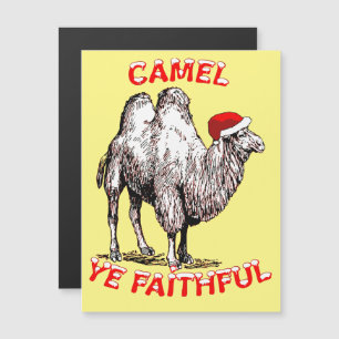 Kamel, seid treu, lustiger Punsch-Feiertags-Design Magnetkarte