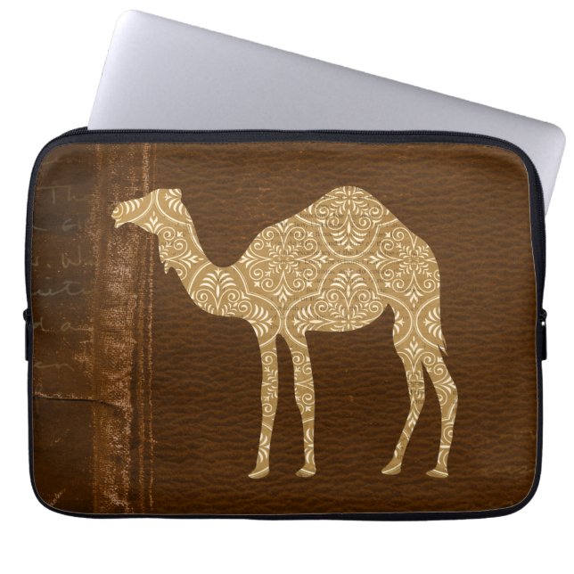 Kamel-Silhouette Computertasche Laptopschutzhülle (Vorderseite)