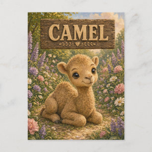 Kamel Süßes Baby-Geschichtenbuch-Nursery-Tier Postkarte