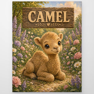 Kamel Süßes Baby-Geschichtenbuch-Nursery-Tier Postkarte