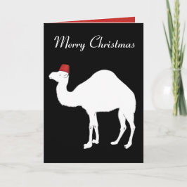 Kamel-Weihnachtskarte Feiertagskarte