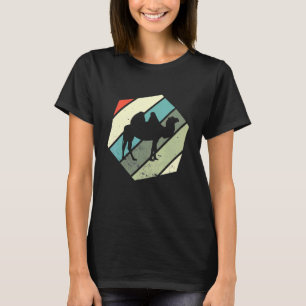 Kamel Wüsten Tier Hexa Retro Vintage Arabisch Kame T-Shirt