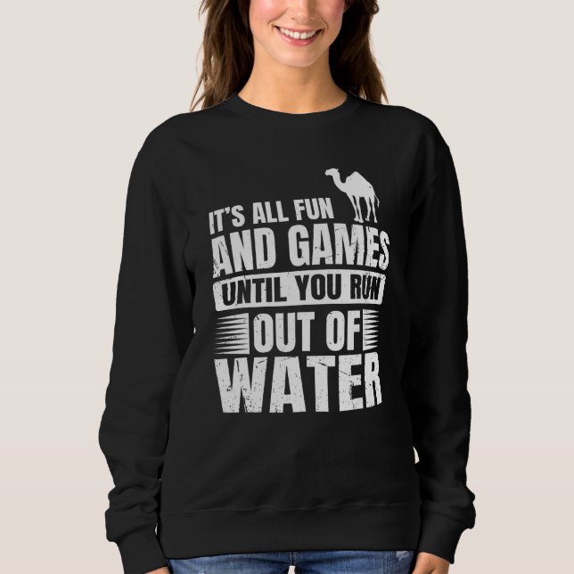 Kamelangebot für einen Dromedar Sweatshirt (Vorderseite)