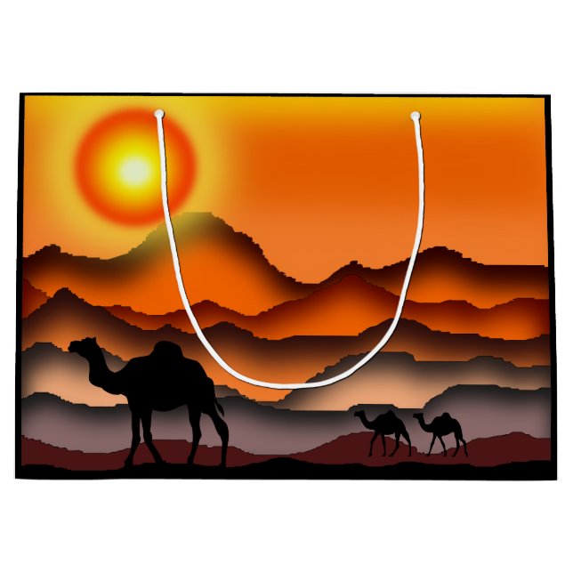 Kamele 2 große geschenktüte (Vorderseite)