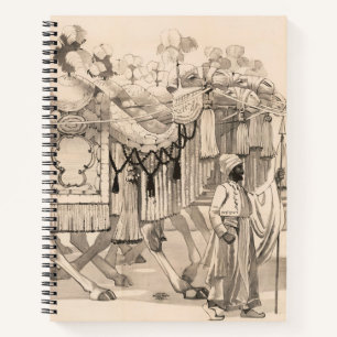 Kamele, die in Kostümen verkleidet sind Notizbuch