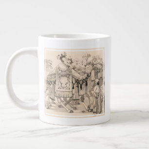 Kamele in Kostümen gehend Jumbo-Tasse