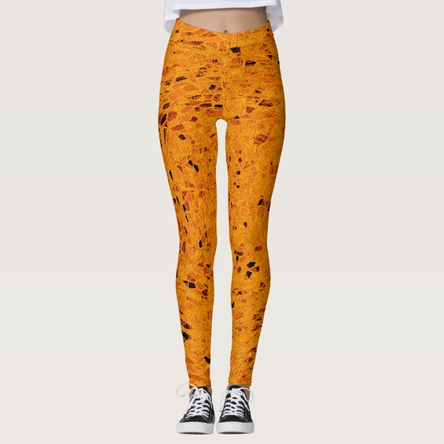 Kamelfarbenhosen Leggings (Vorderseite)