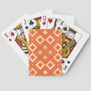 Kamelias geometrisches Muster 6 Spielkarten