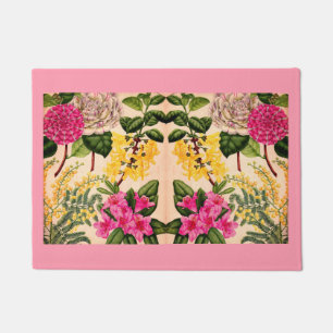 Kamelie, Forsythia, Rhododendron und Akazie Fußmatte