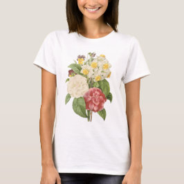 Kamelie, Narzisse, Pansy durch Redouté T-Shirt