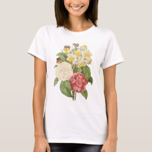 Kamelie, Narzisse, Pansy durch Redouté T-Shirt