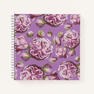 Kamelien-Rosengarten-Blumen-Notizbuch Notizbuch